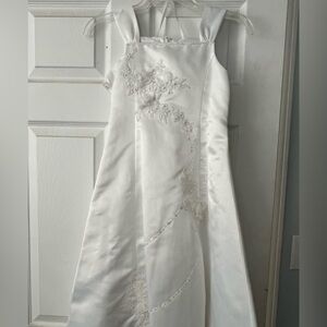 White Girls First Communion/flower girl dress